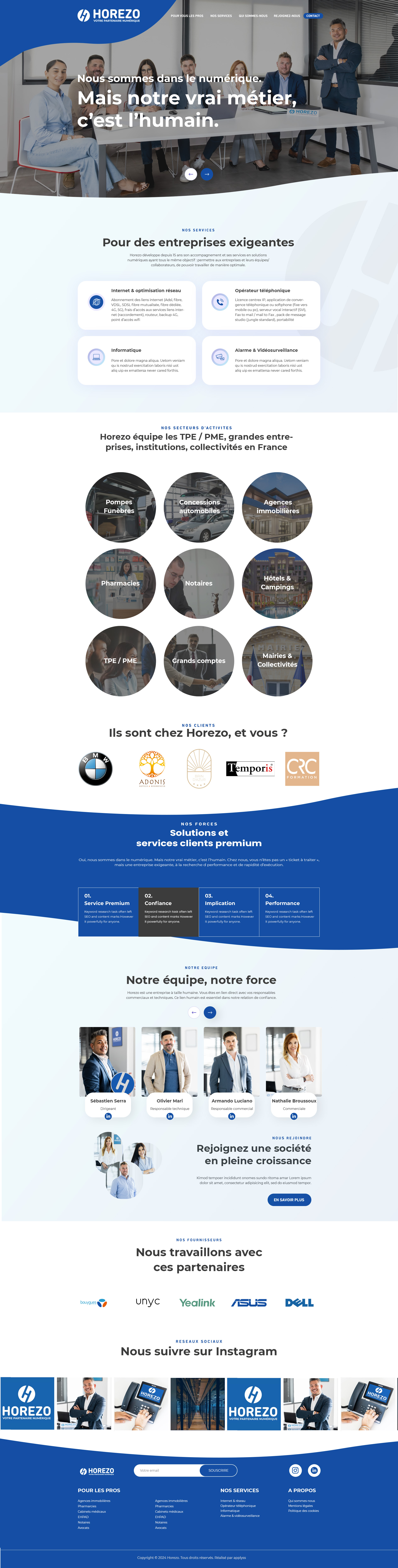 Aperçu du site Horezo.fr